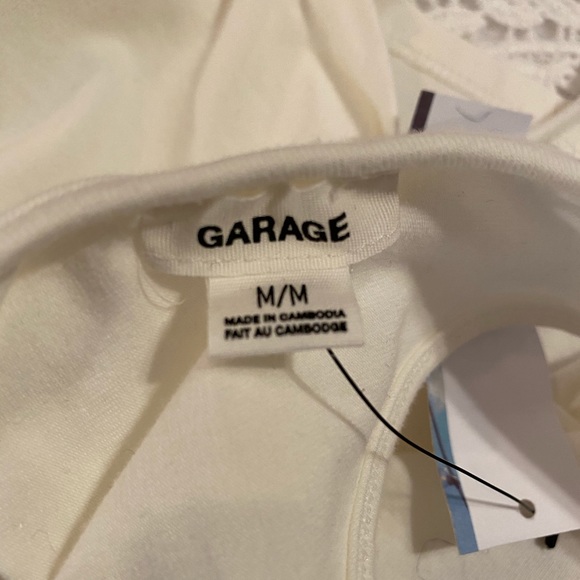 lace crop top with tie - Picture 3 of 3